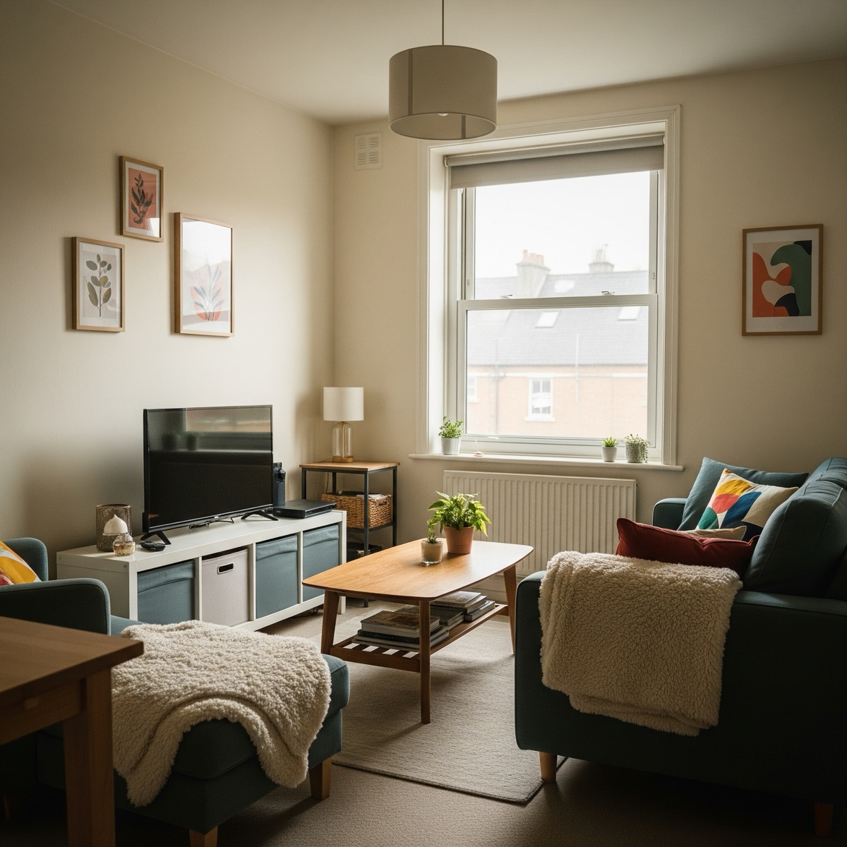 Mały salon w bloku – 10 pomysłów na aranżację