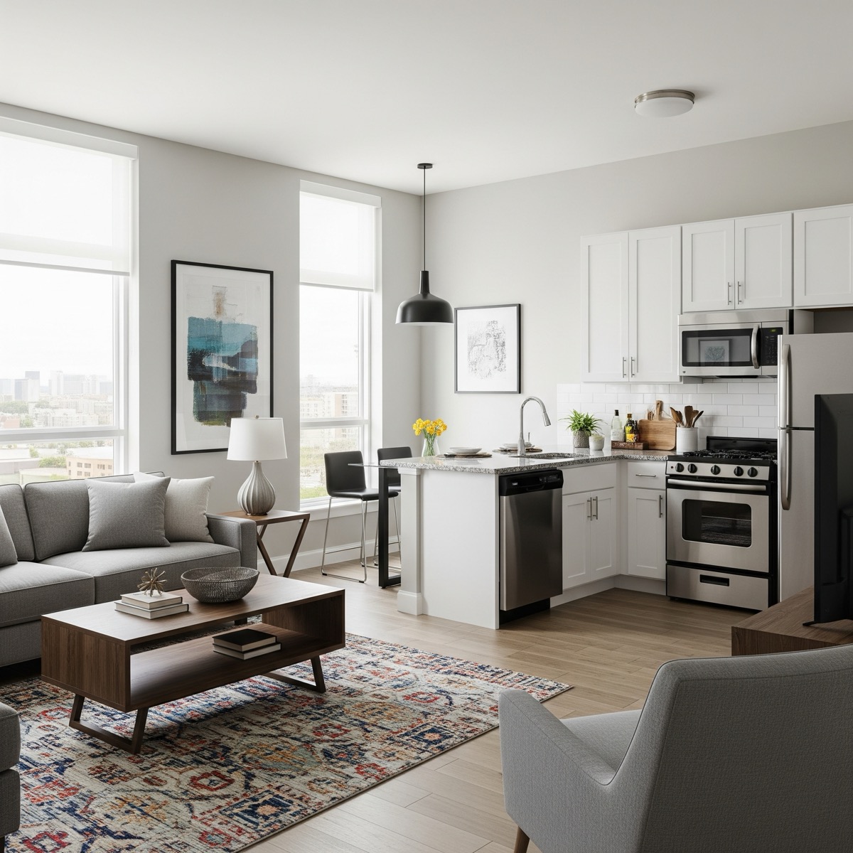 Jak urządzić salon z aneksem kuchennym? Nasze inspiracje