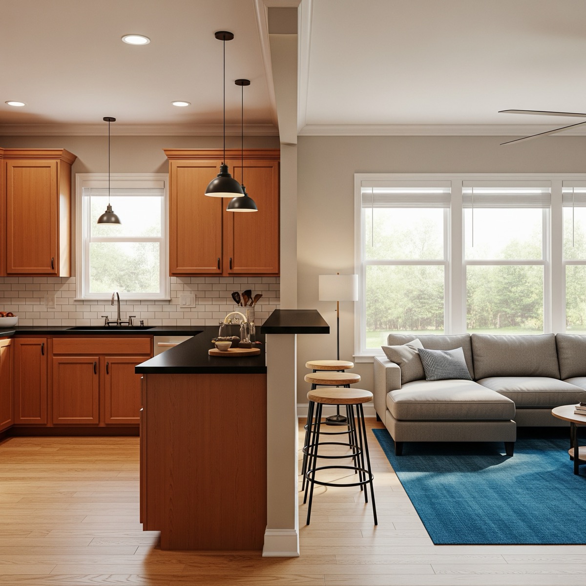 Jak oddzielić kuchnię od salonu? Pomysły na aranżację