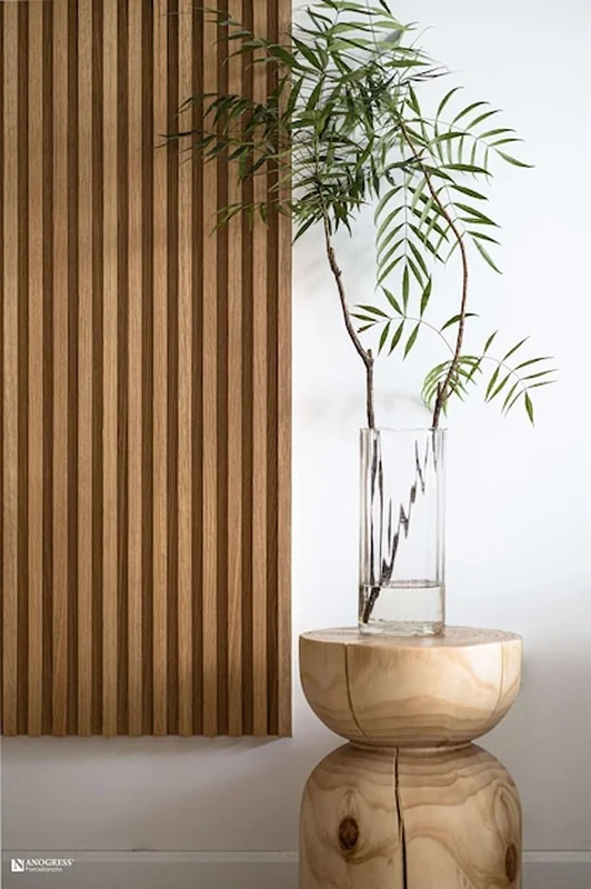 Minimalistyczna drewniana dekoracja