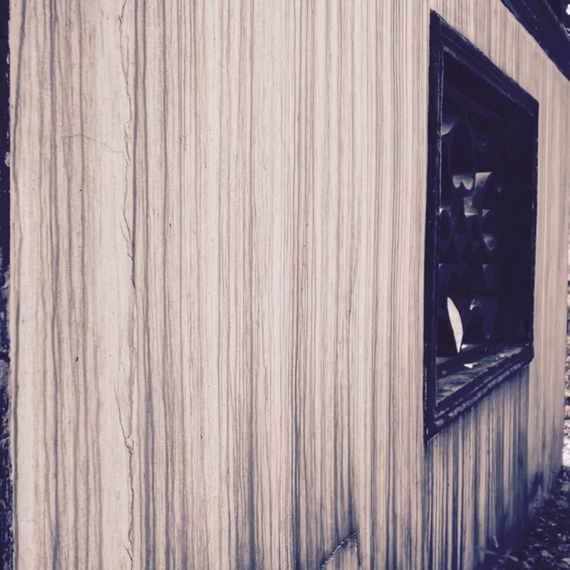 Zbliżenie drewnianej ściany