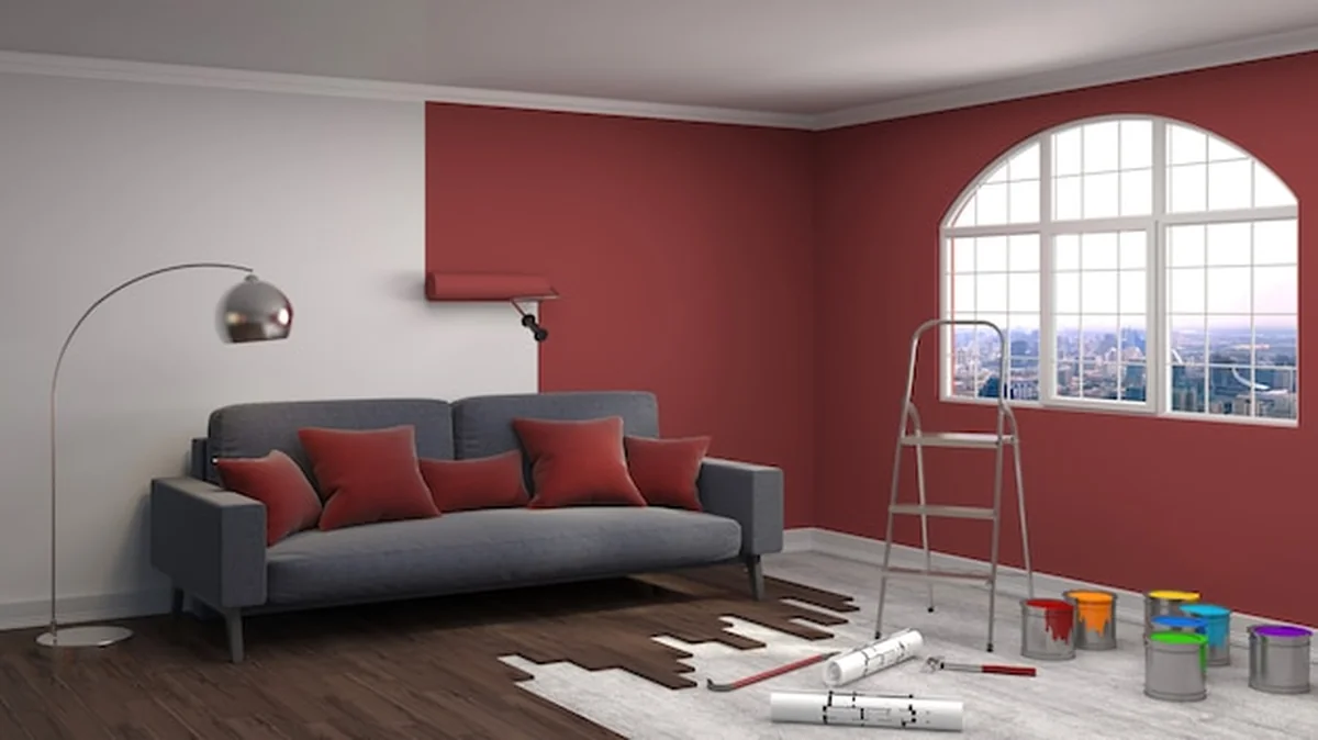 Naprawa i malowanie ścian w pokoju