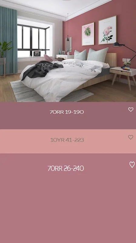 Spokojna sypialnia różowa